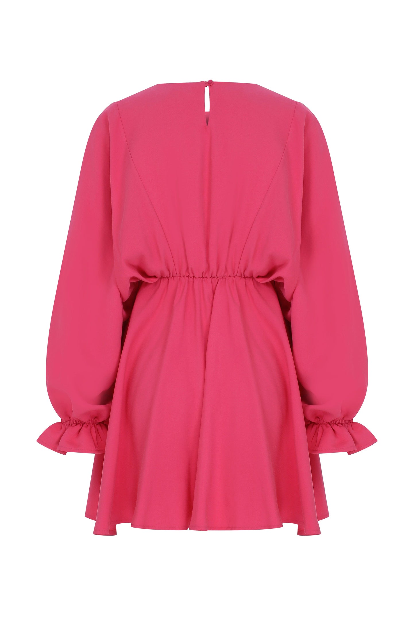 July Ruffled Mini Dress in Virtual Pink Dresses Nazli Ceren