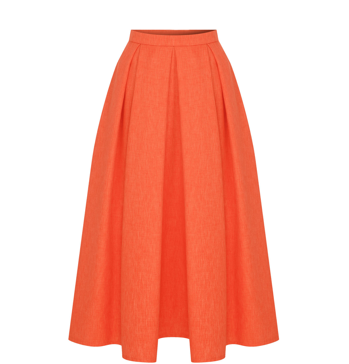 June Midi Skirt in Spicy Orange Skirts Nazli Ceren