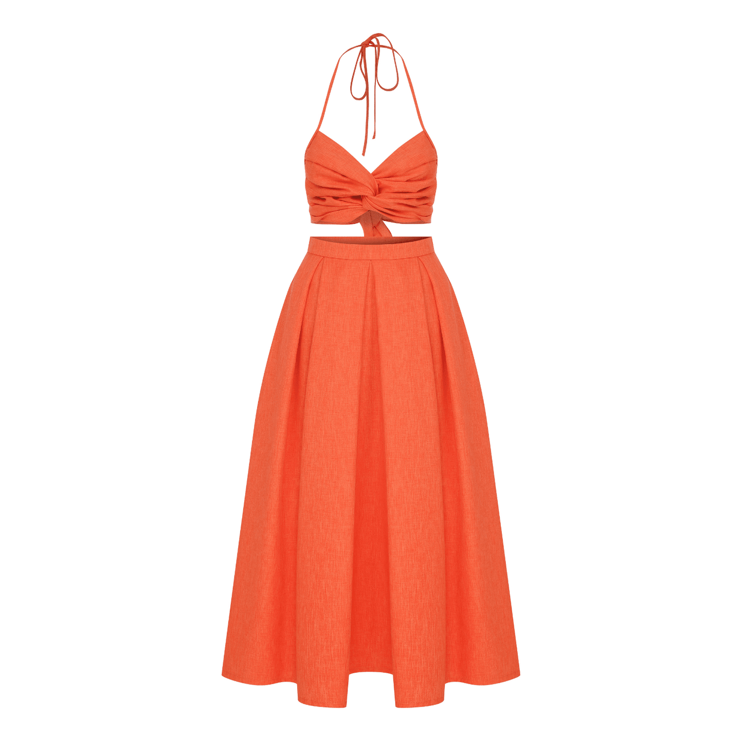 June Top in Spicy Orange Shirts & Tops Nazli Ceren