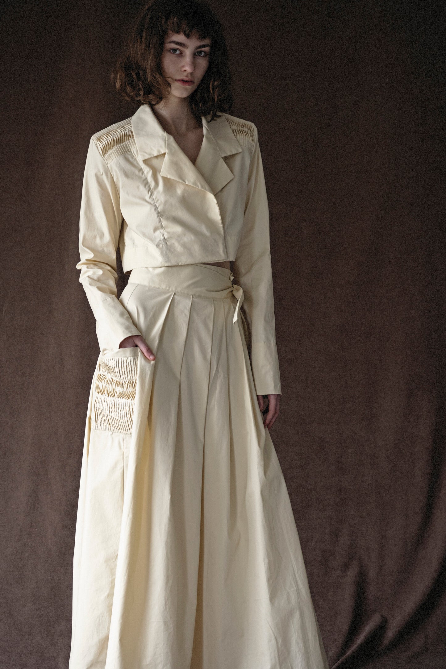 Cream Past Perfect Skirt