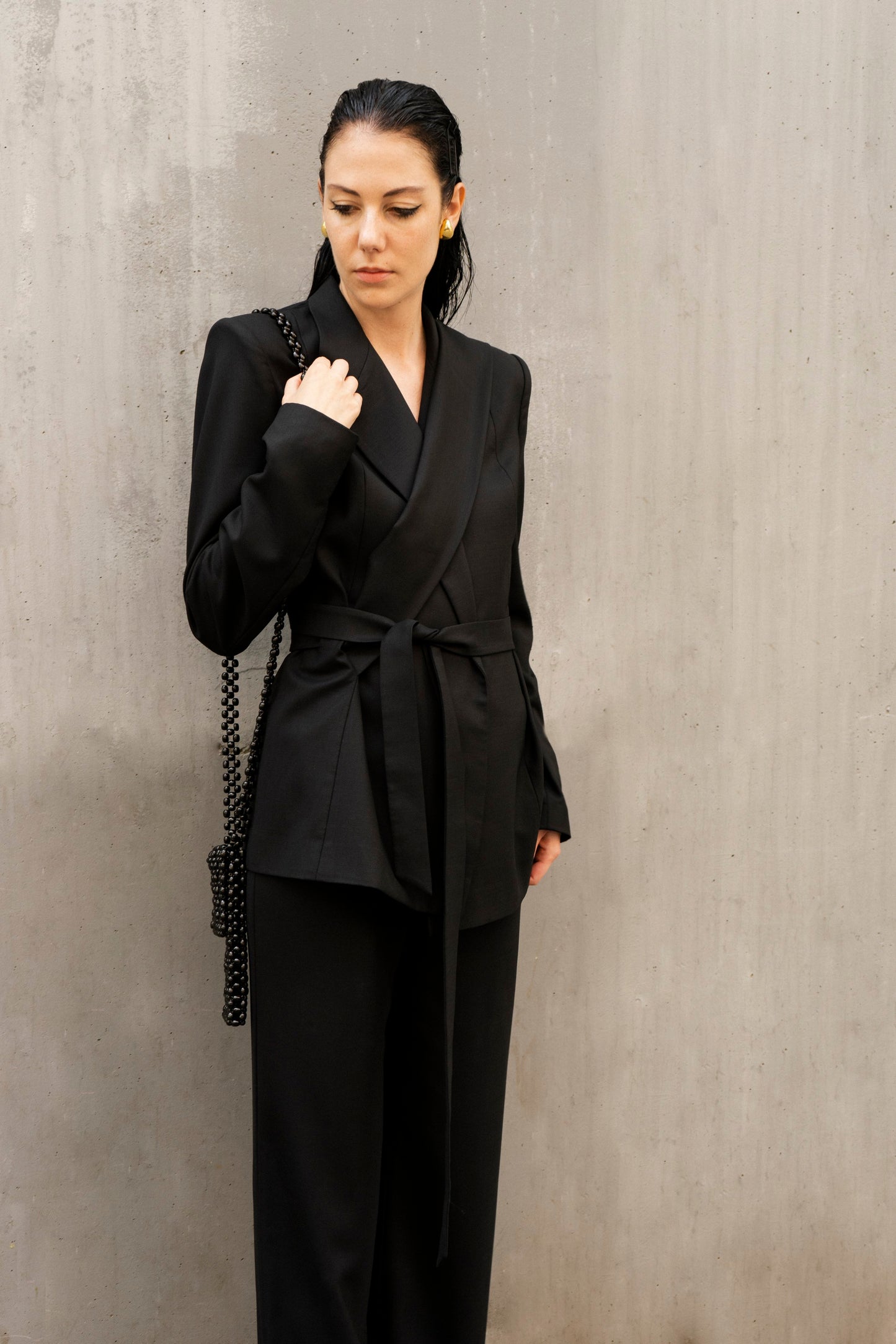 Mariupol Black Wool Blazer