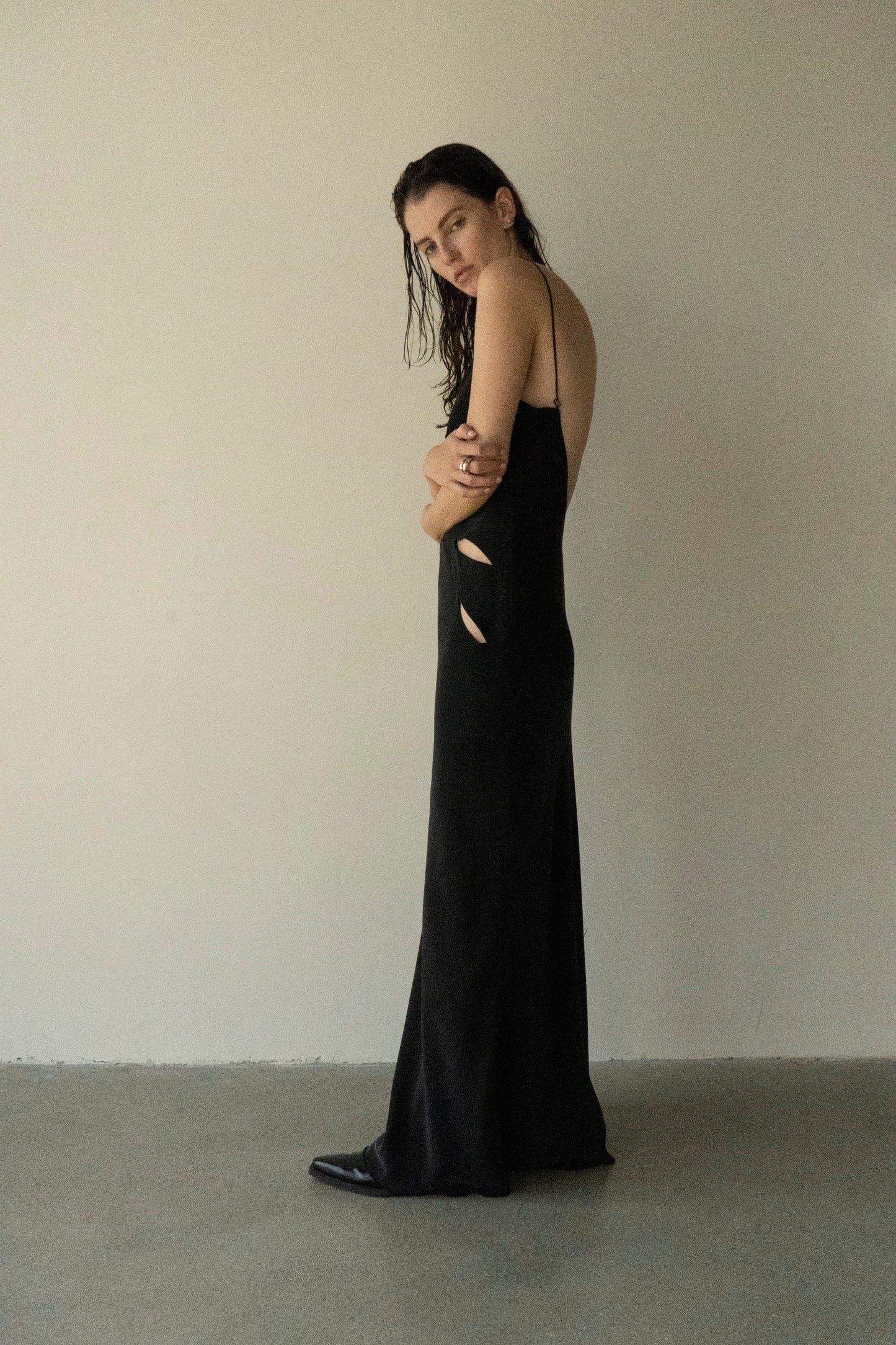 Kakhovka Pure Silk Cut out Dress