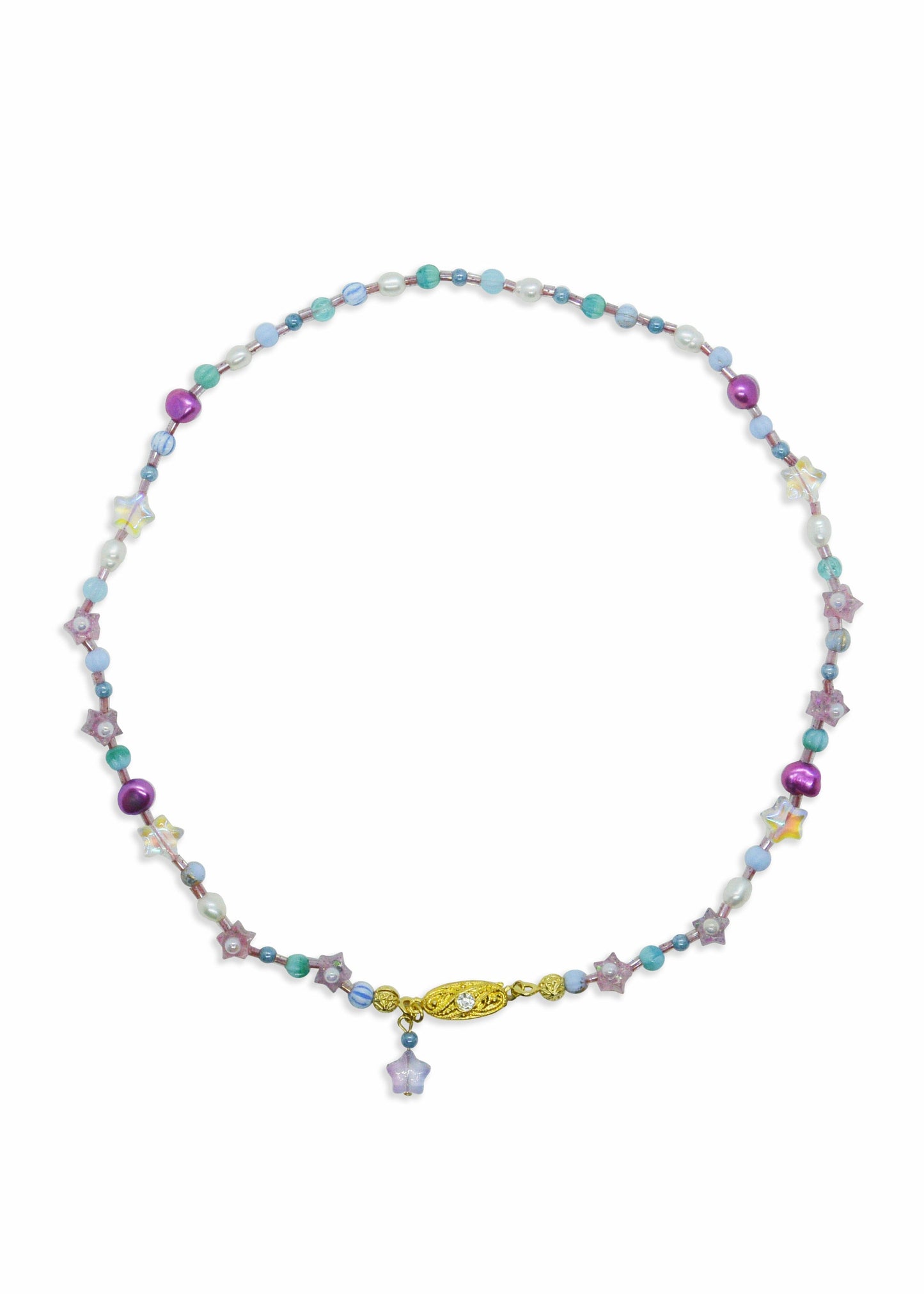 Lavender Field necklace collar Glimmering Jewellery