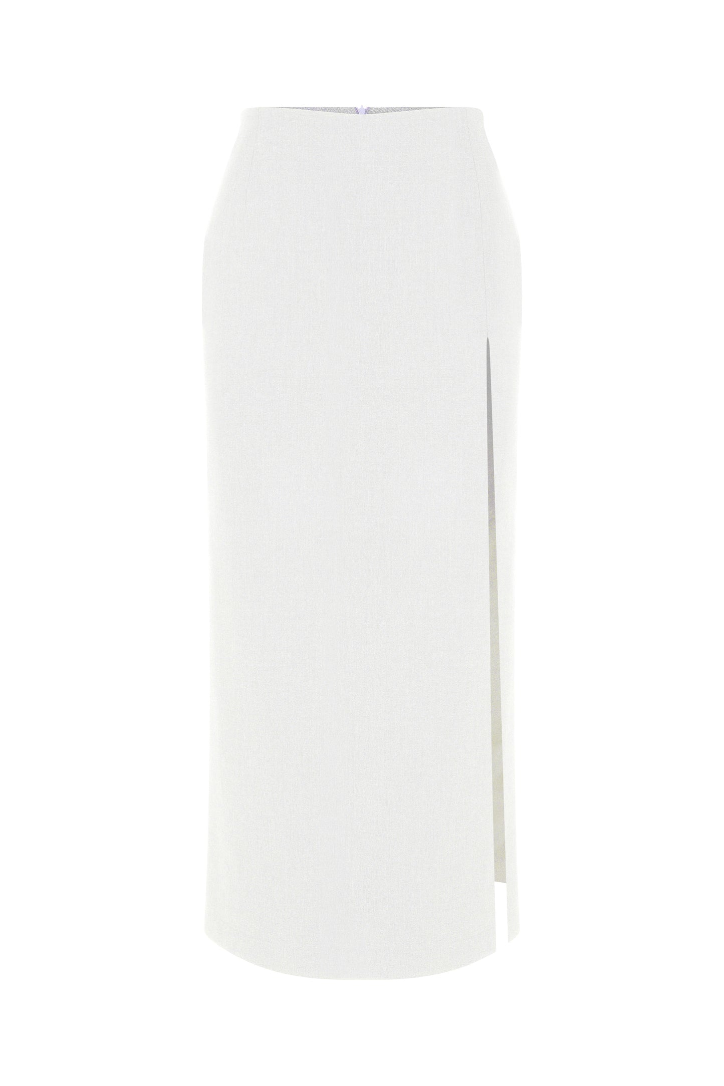 Lea Maxi Skirt in Blanche