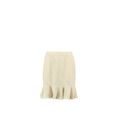 Light Weight Cotton Knit High Waist Skirt with Ruffled Hem Sand Skirt Relax Baby Be Cool