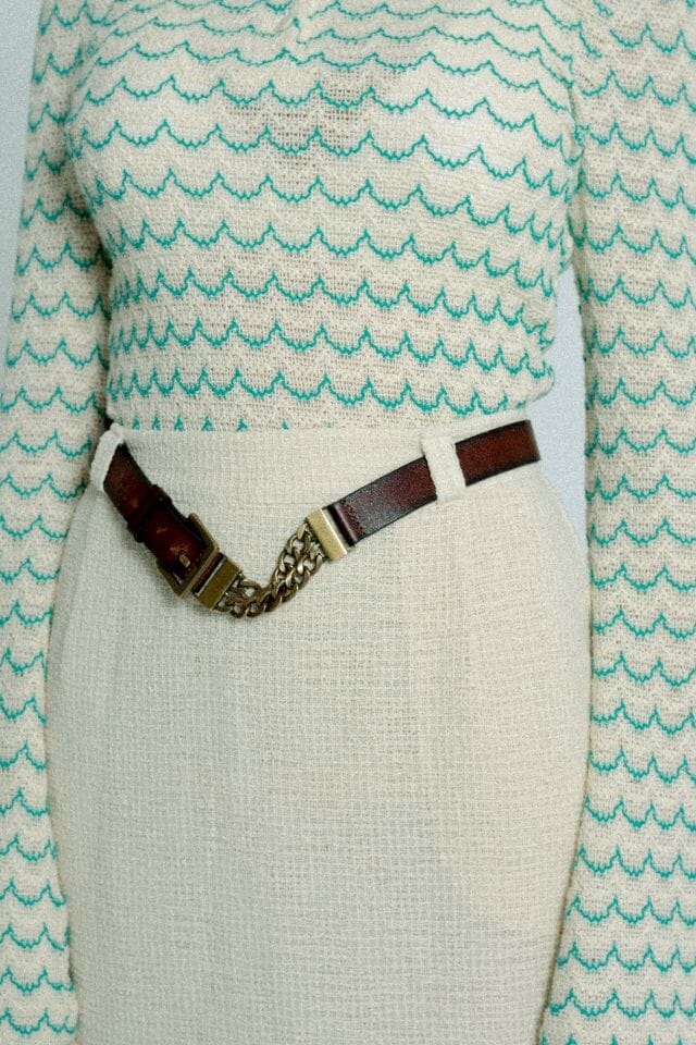 Light Weight Cotton Knit High Waist Skirt with Ruffled Hem Sand Skirt Relax Baby Be Cool