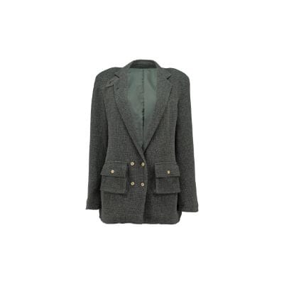 Light Weight Cotton Knit Oversized Blazer Dark Grey Blazer Women Relax Baby Be Cool