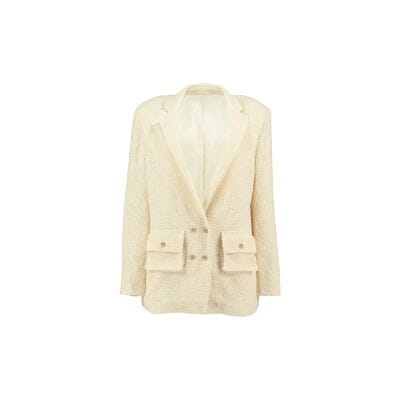Light Weight Cotton Knit Oversized Blazer Sand Blazer Women Relax Baby Be Cool