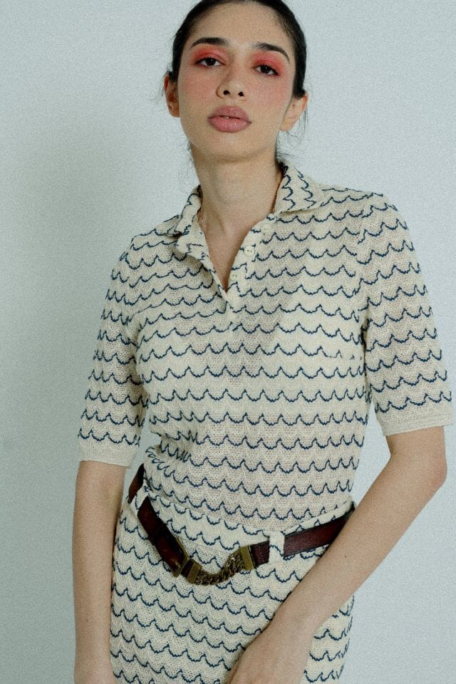 Light Weight Short Sleeve Button Up Cotton Knit Shirt Marine Shirt Relax Baby Be Cool