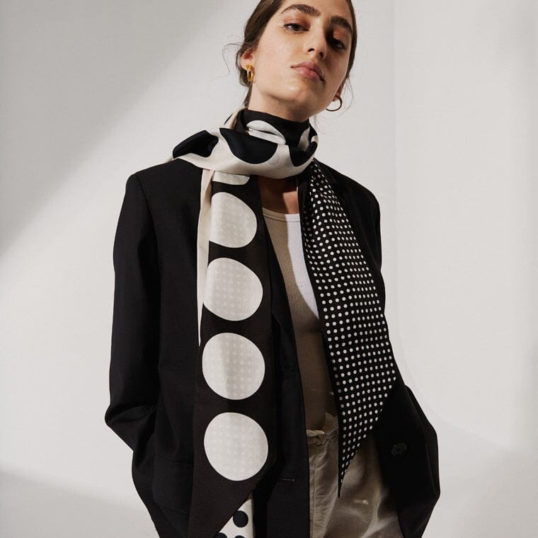Lola Scarf in Black Scarves Van Hise