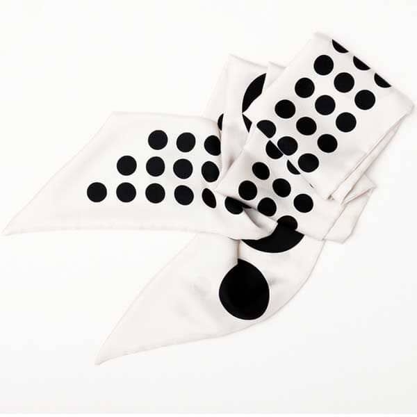 Lola Scarf in White Scarves Van Hise