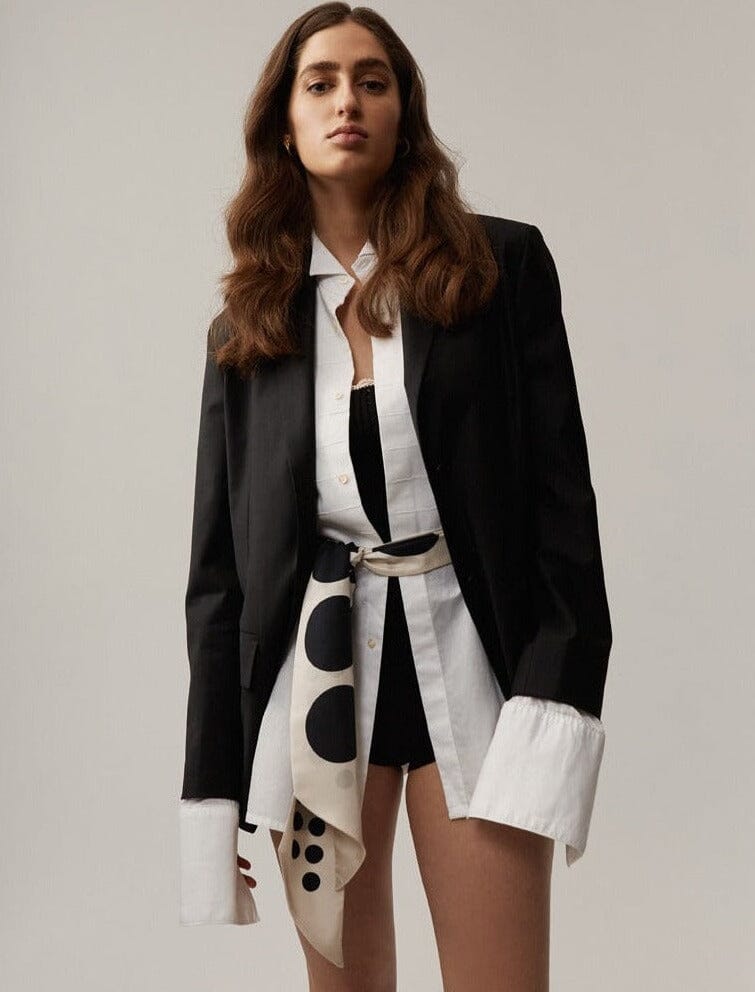Lola Scarf in White Scarves Van Hise