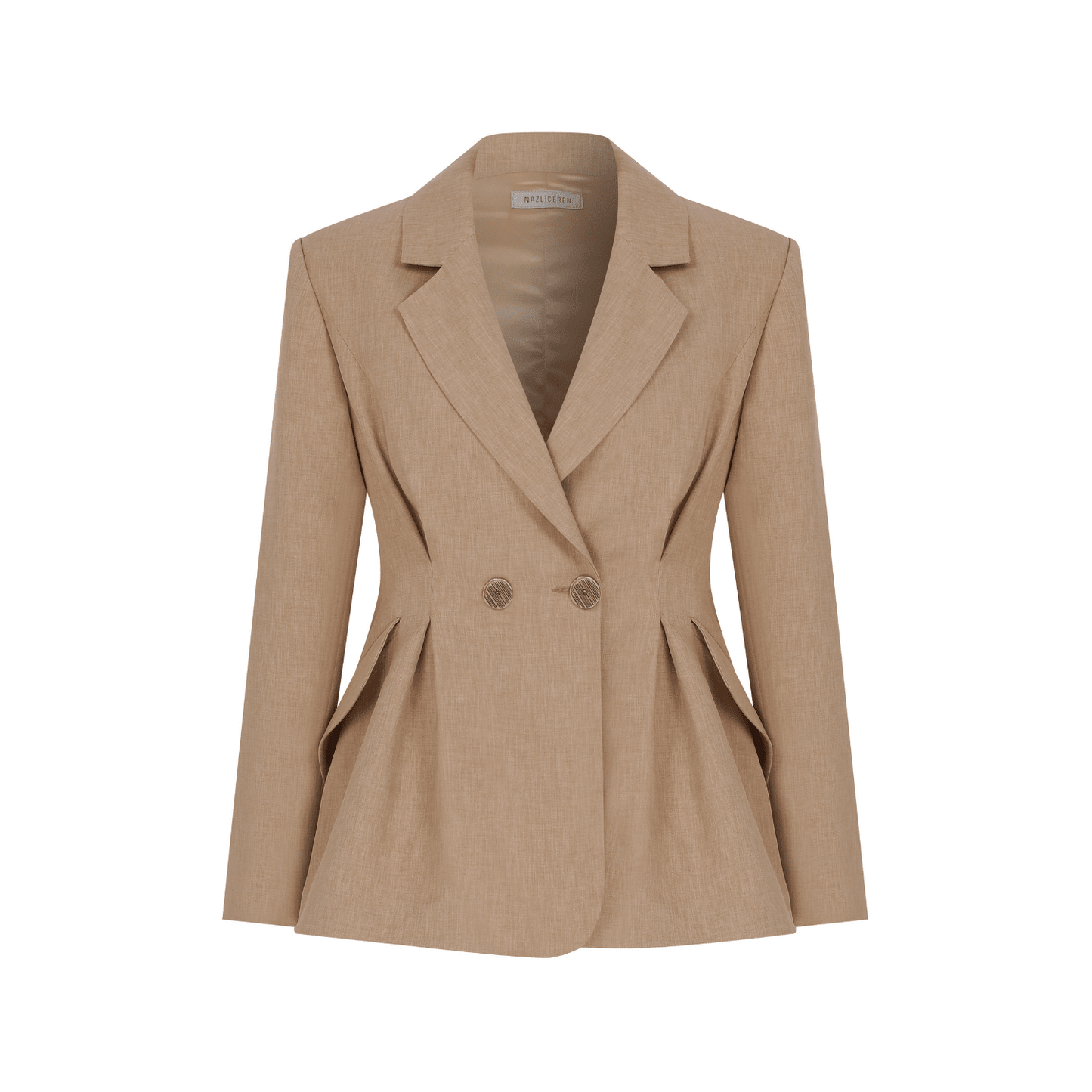 Marde Tailored Jacket in Almond Buff Coats & Jackets Nazli Ceren