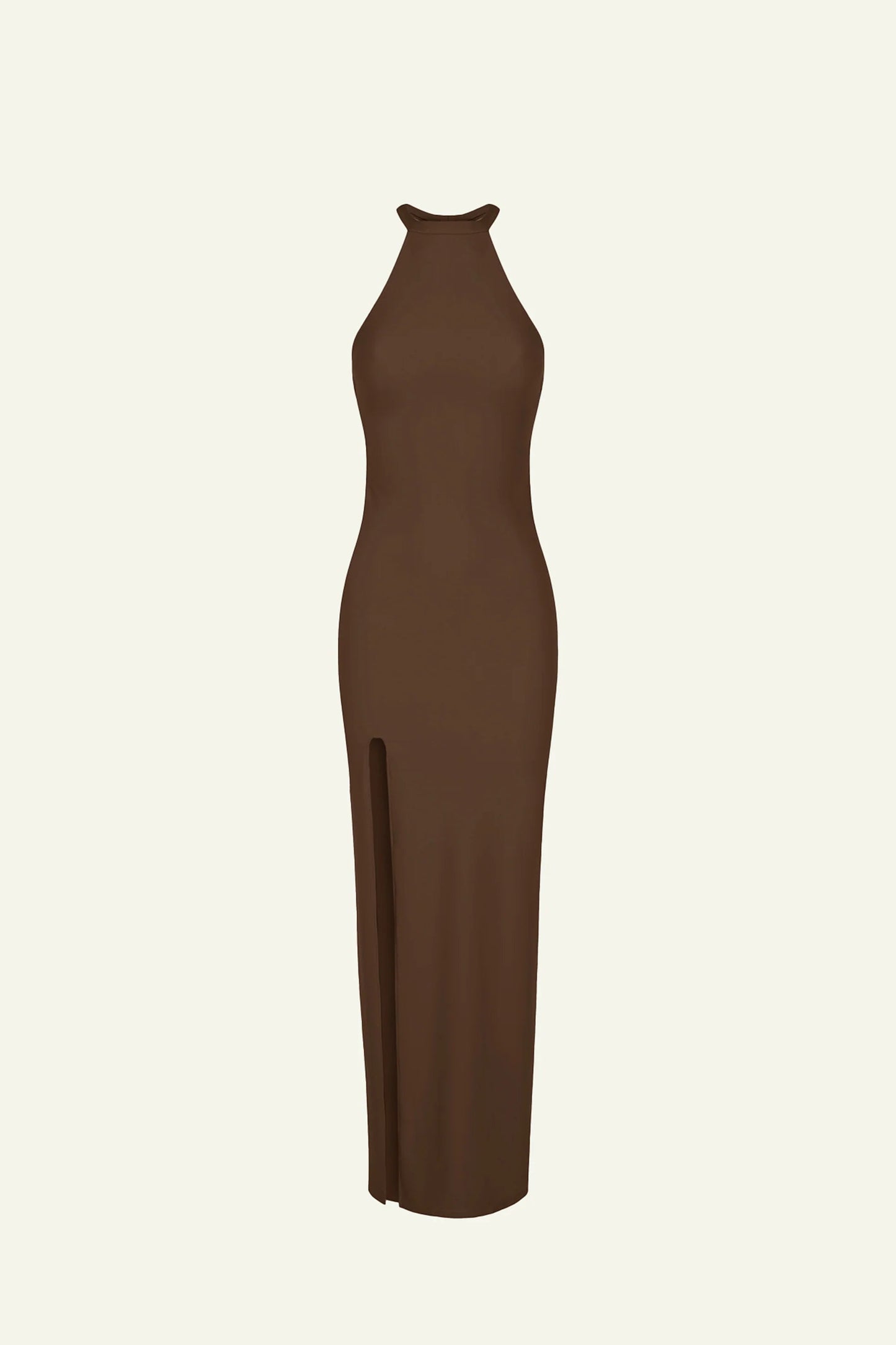 Olivia Halter Dress in Chocolate (Limited Edition) Maxi Dress 710 Studio