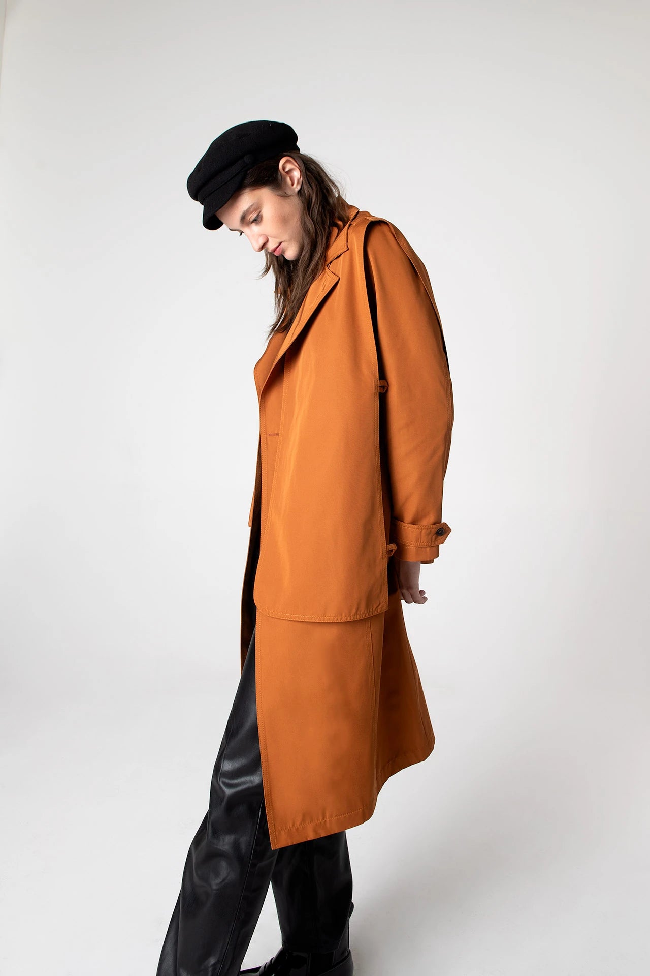 Beatrice Asymmetric Piece Trenchcoat