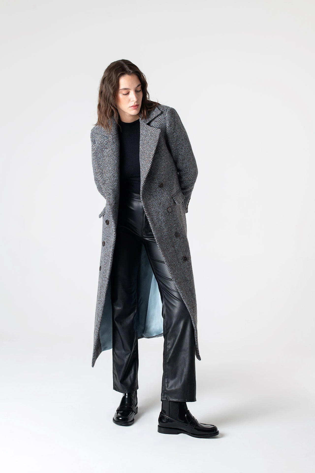 Adele Herringbone Coat