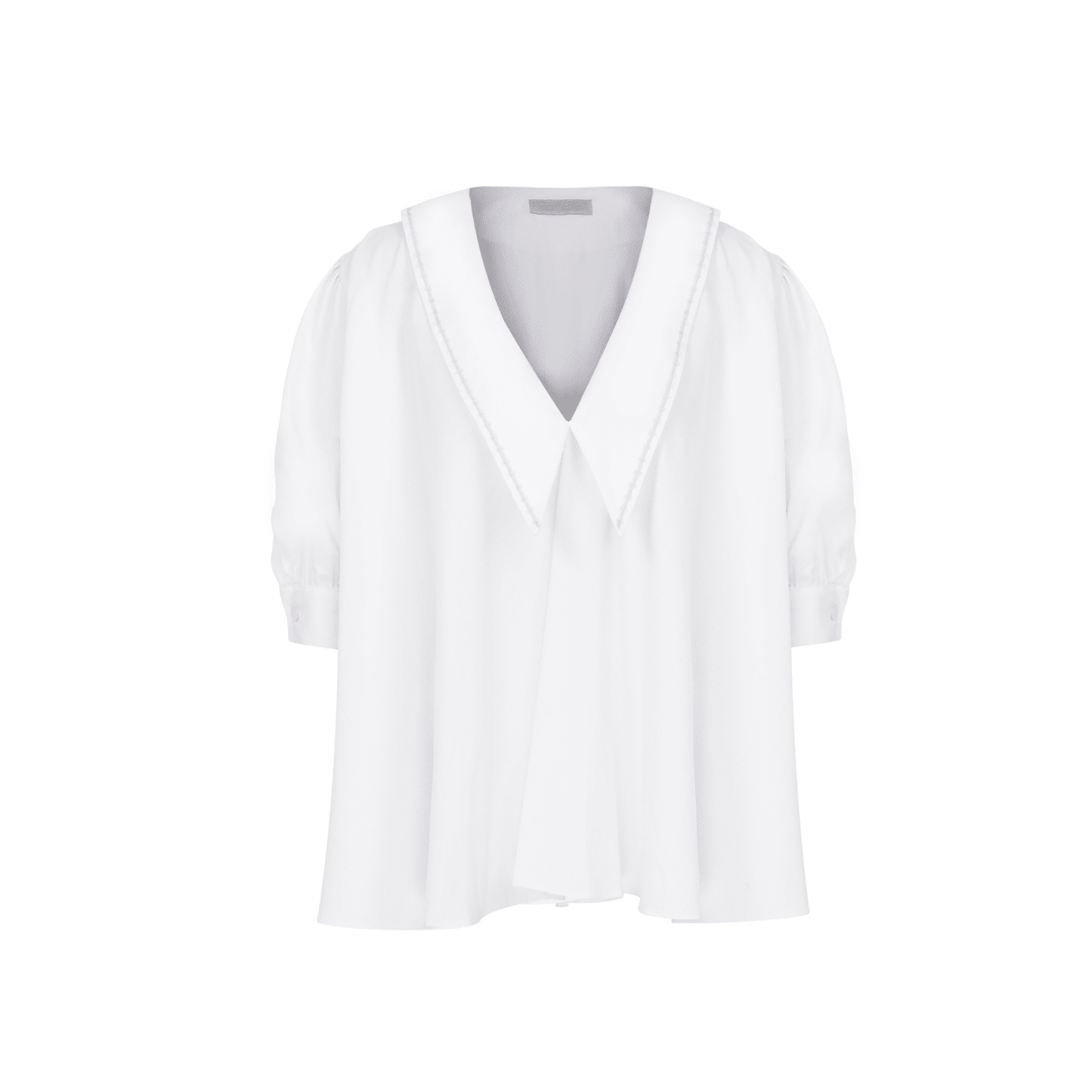 Poppy Ruffled Cotton Shirt Shirts & Tops Nazli Ceren
