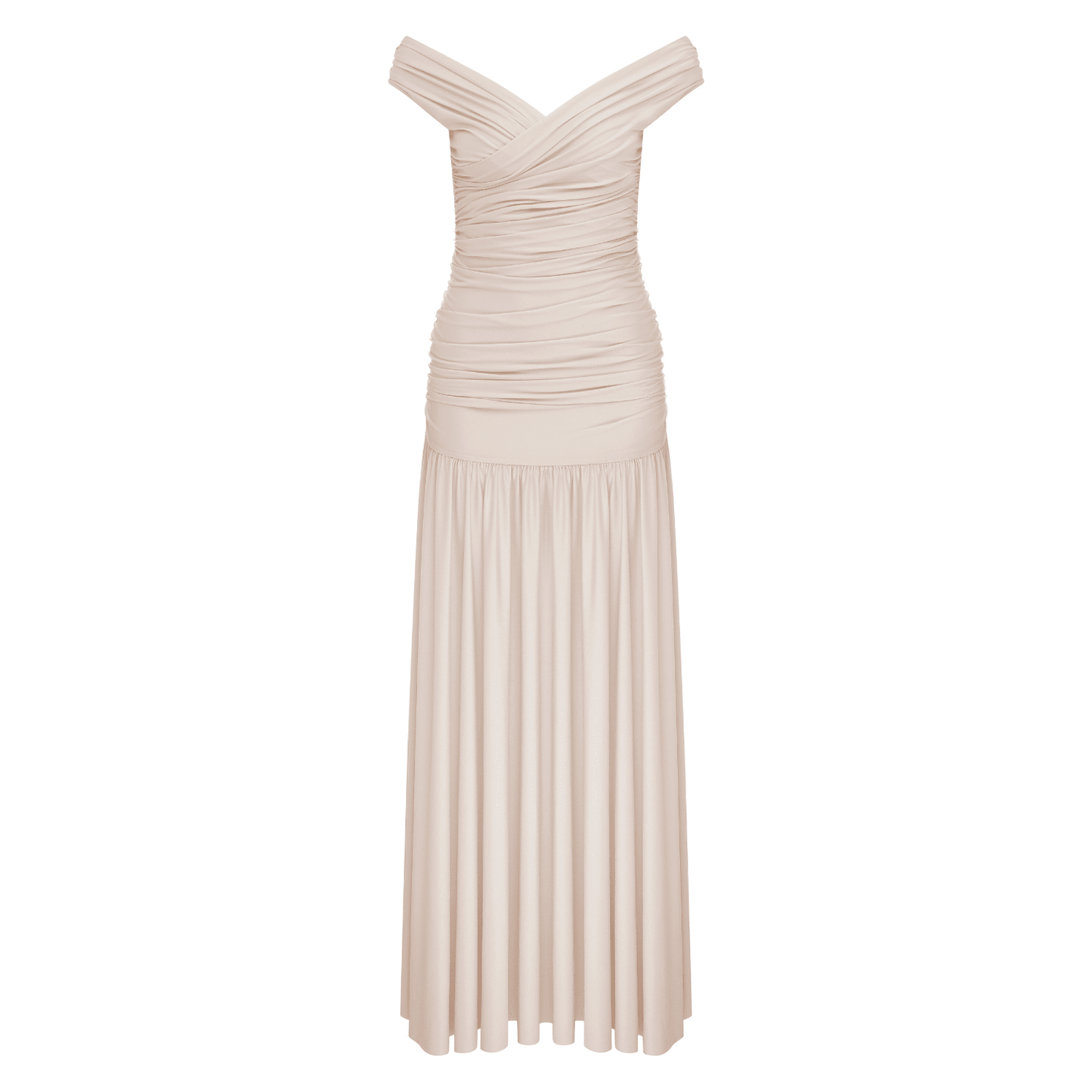 Purley Jersey Long Dress in Cuban Sand Maxi Dress Nazli Ceren