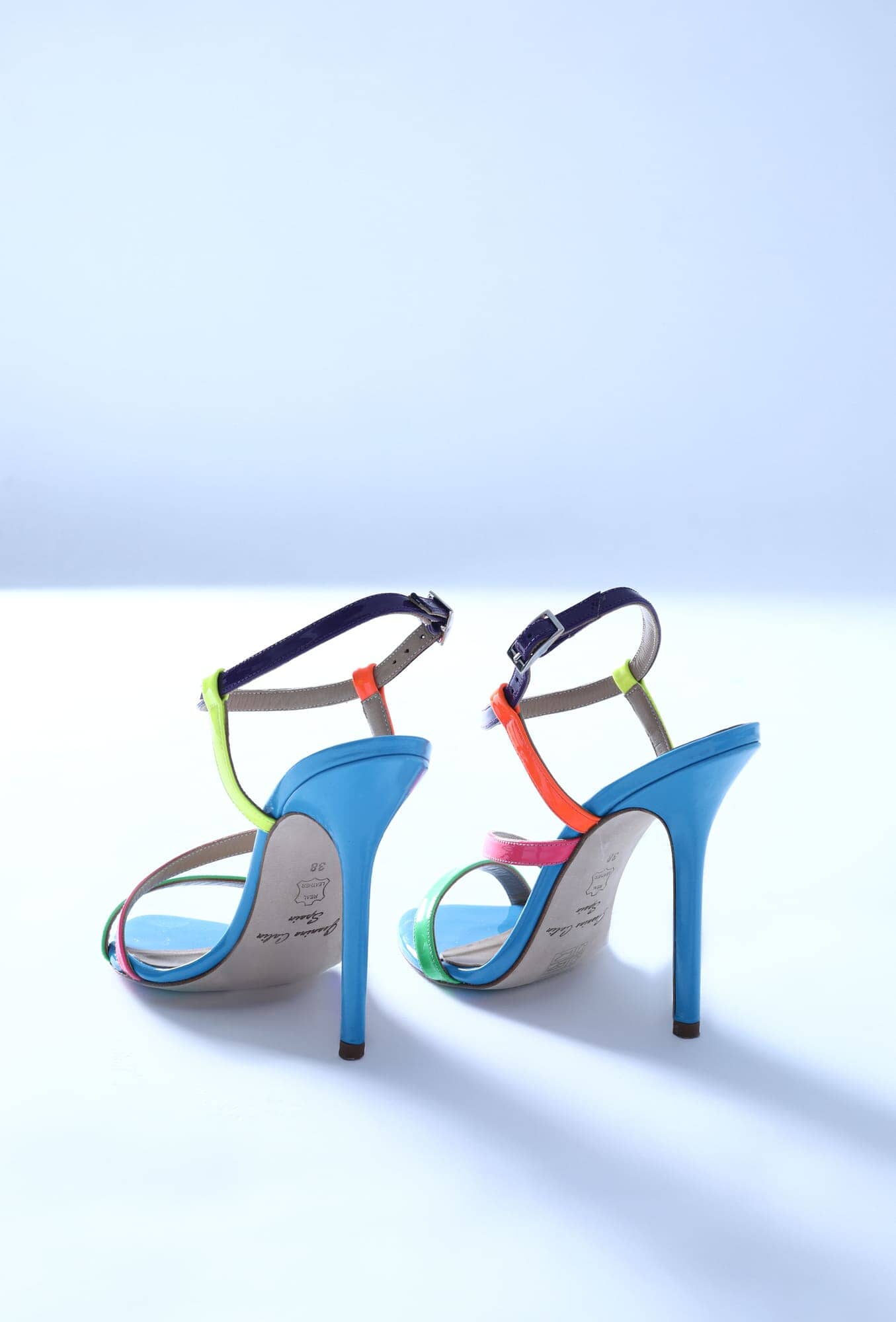 Rainbow Sandal Heels Geanina Calin