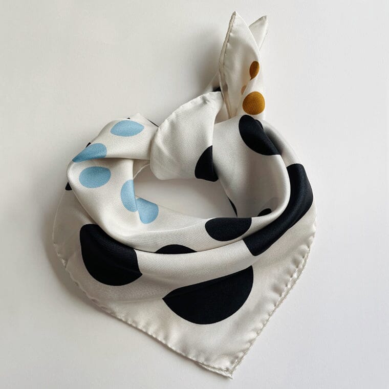 Rita Bandana White Scarves Van Hise