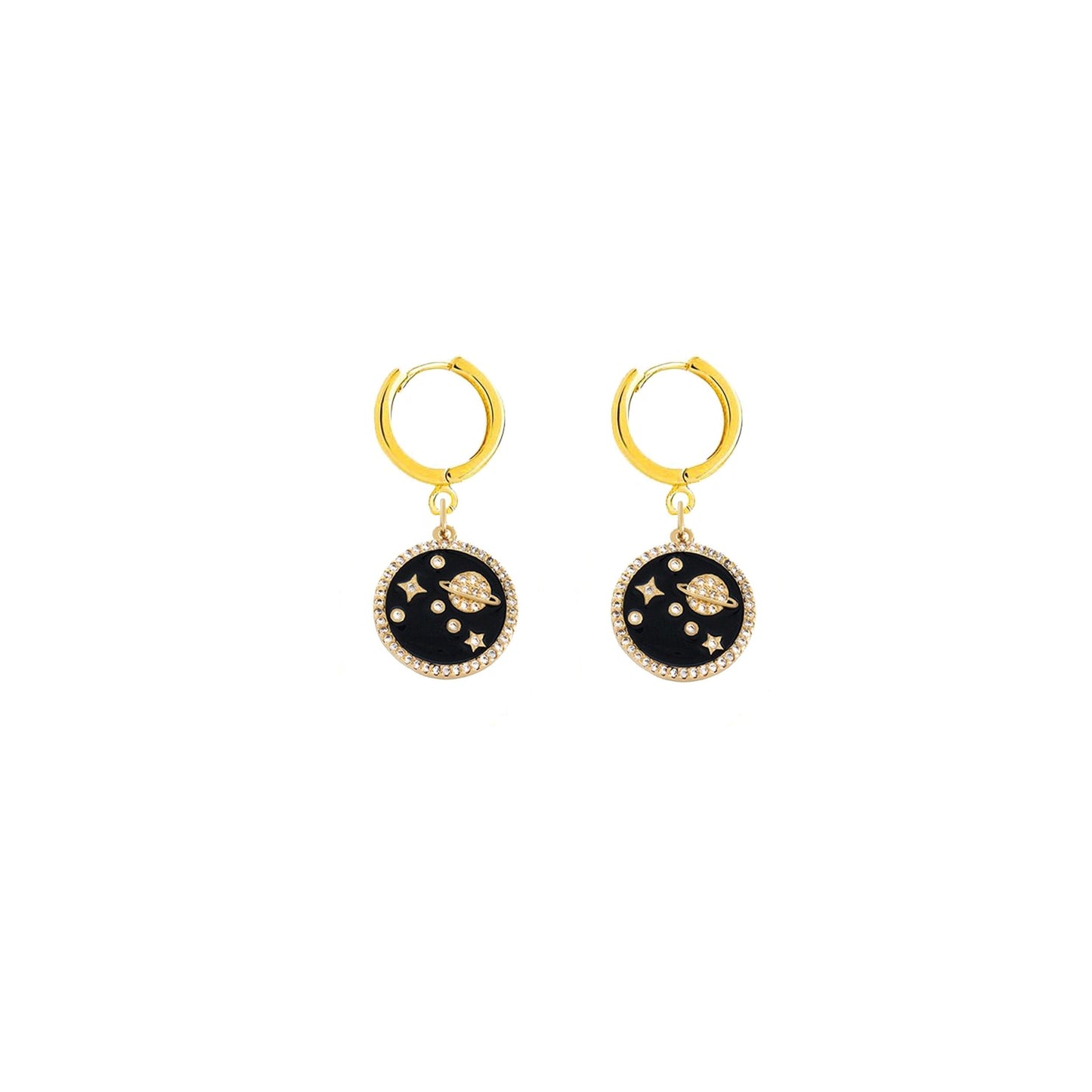 Saturn Galaxy Earrings Earrings MH Designs