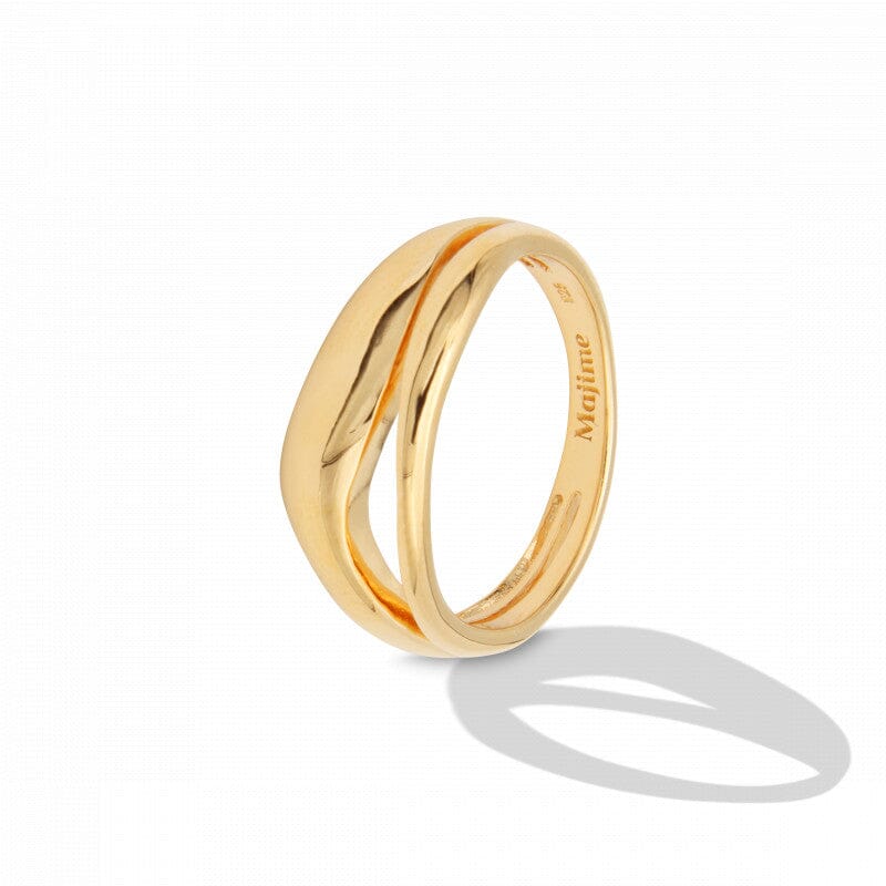 Saya Ring Gold Plated Rings Majime