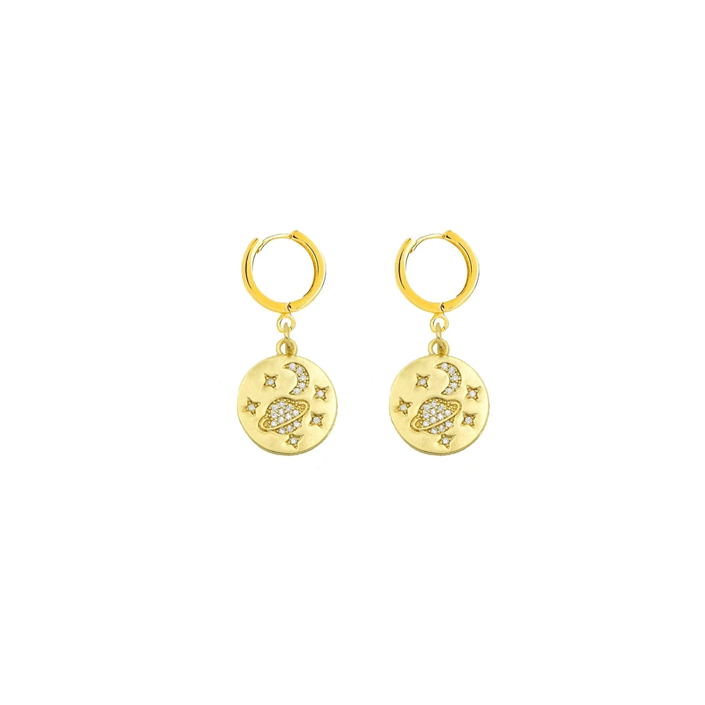 Star and Moon Earrings Earrings MH Designs