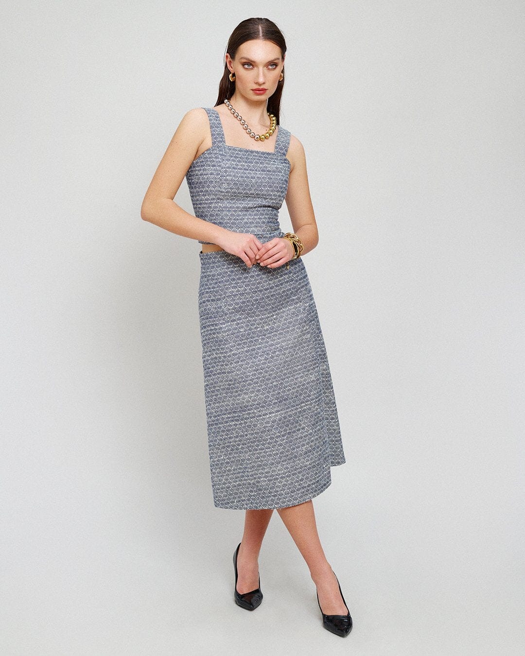 The A Line Skirt Midi Skirt AMILLI