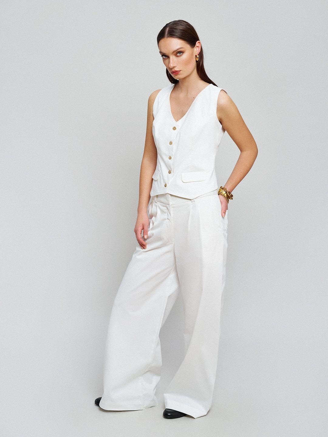 The Pantaloon Trousers Wide Leg Pants AMILLI