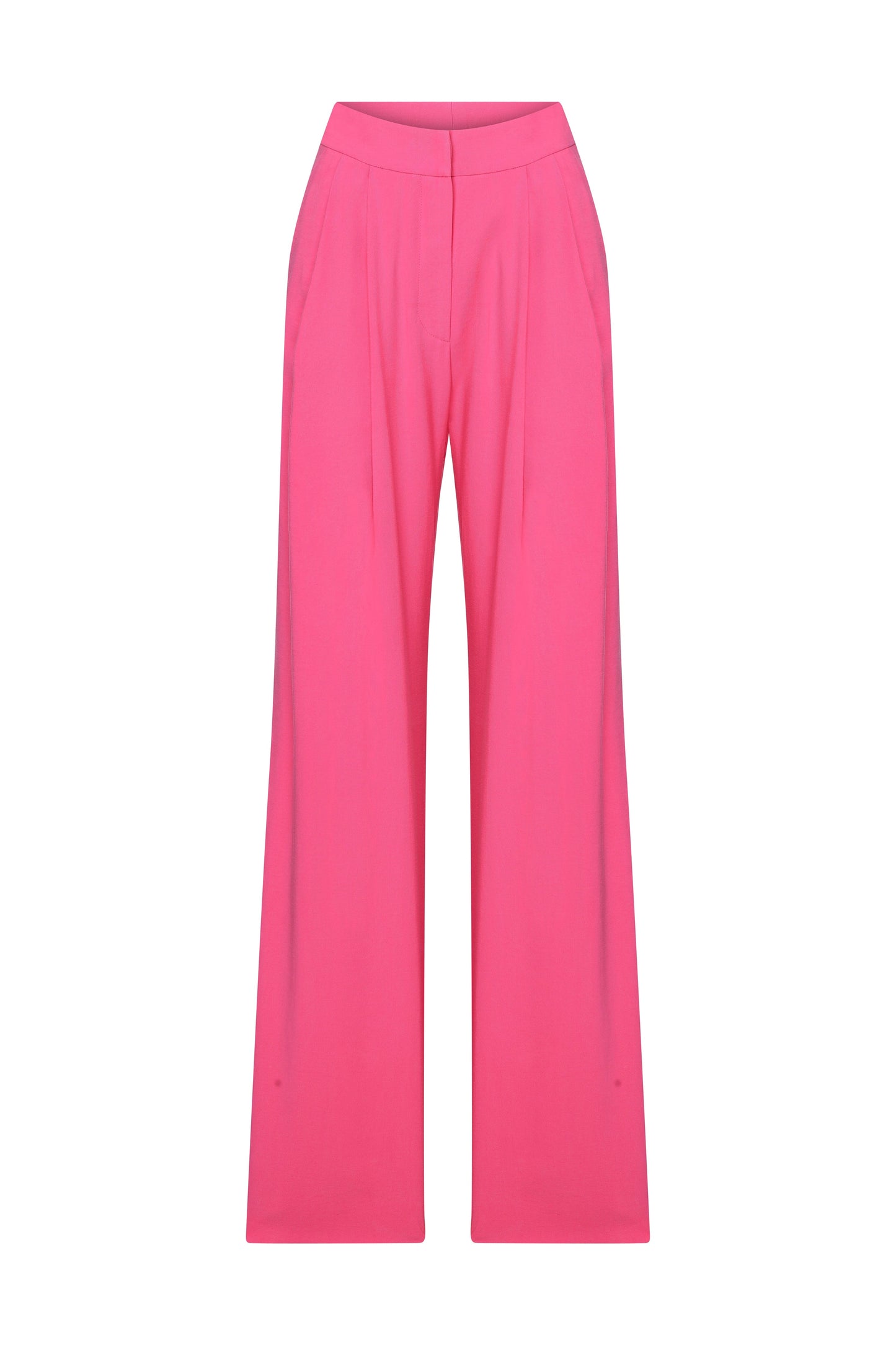 Tina Wide-leg Trousers in Bubble Gum Pink Pants Nazli Ceren
