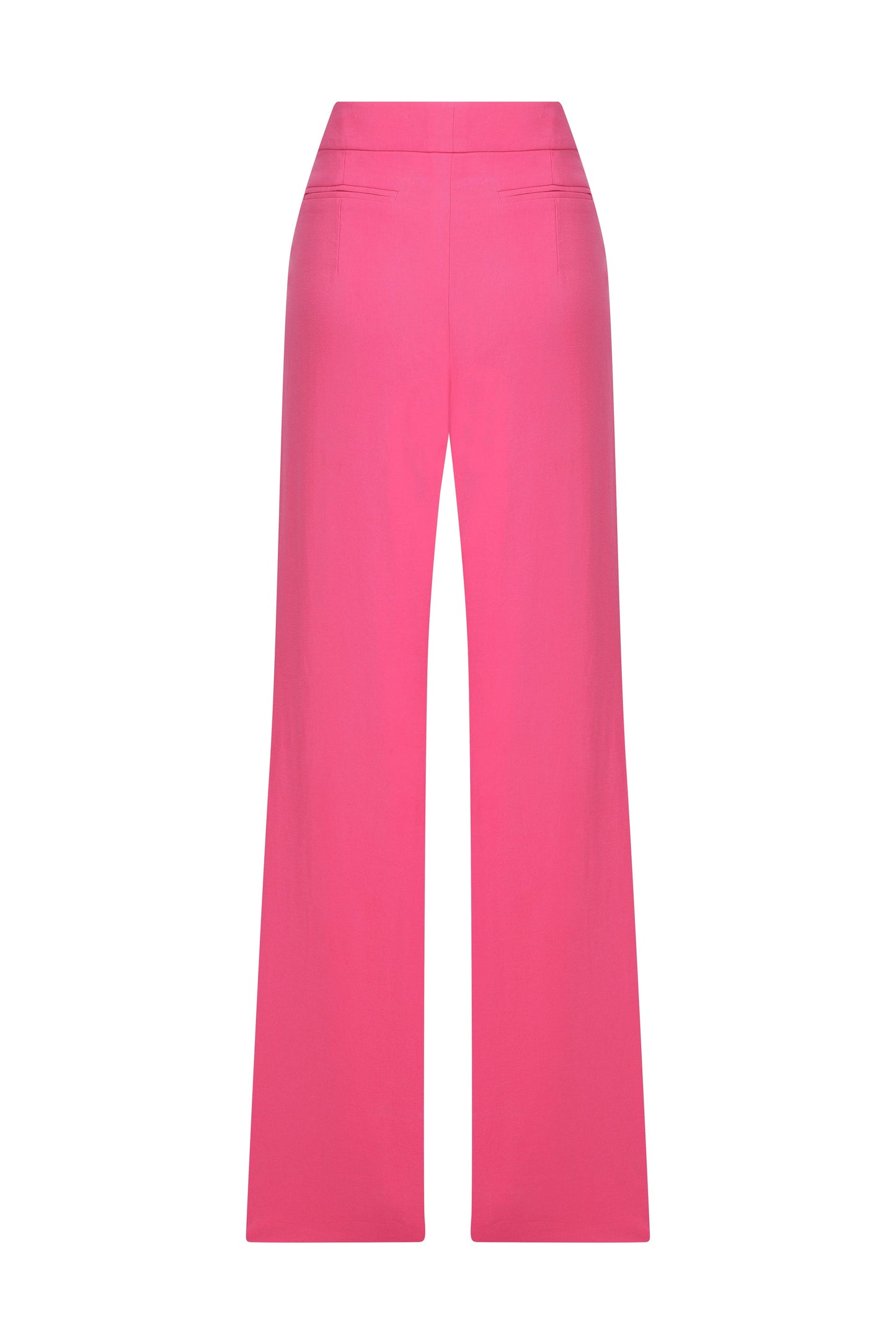 Tina Wide-leg Trousers in Bubble Gum Pink Pants Nazli Ceren