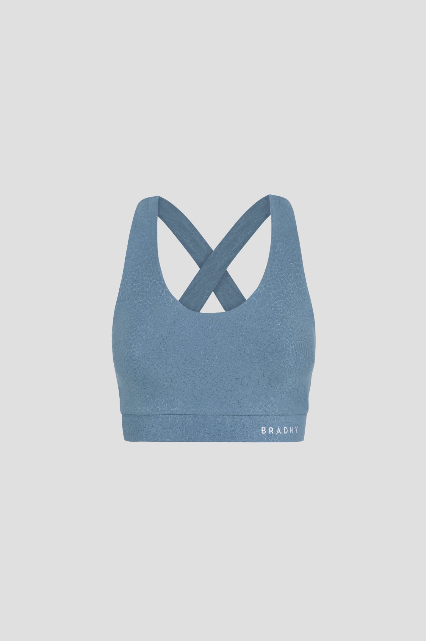 Vivid Blue Paw Print Top Sports Bra Bradhy