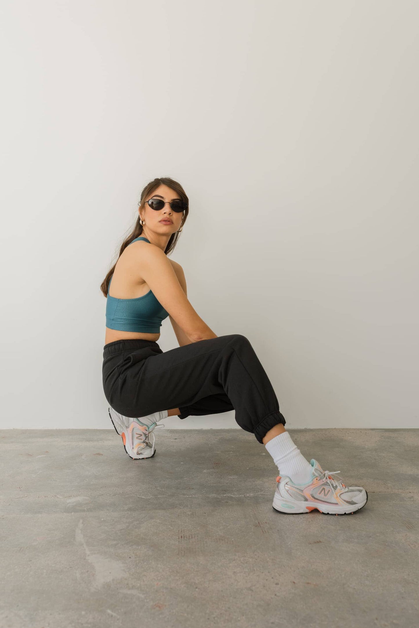 Vivid Blue Paw Print Top Sports Bra Bradhy