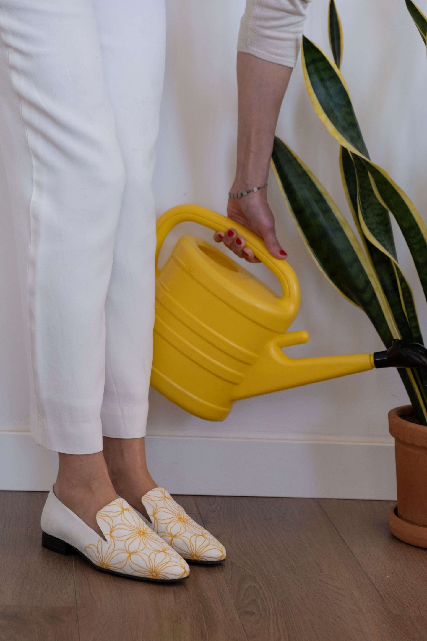 Yellow flowers Loafers Loafers Momoc Shoes