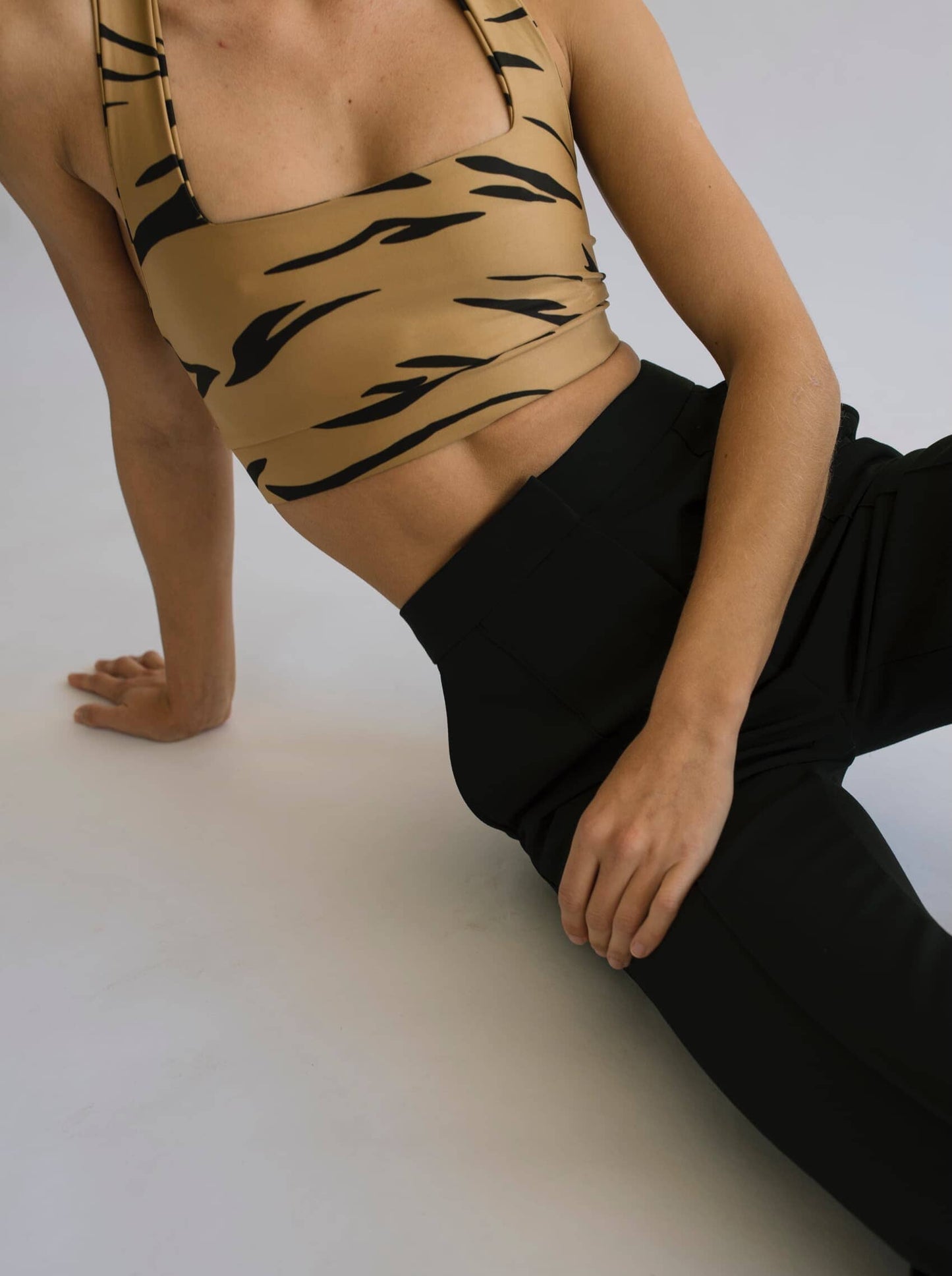 Zebra Square Top Sports Bra Bradhy