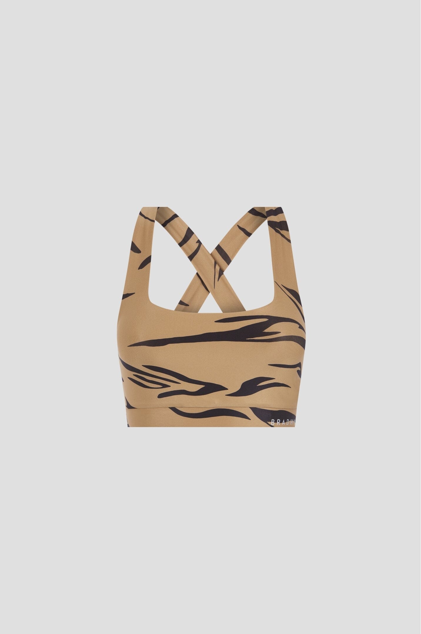 Zebra Square Top Sports Bra Bradhy