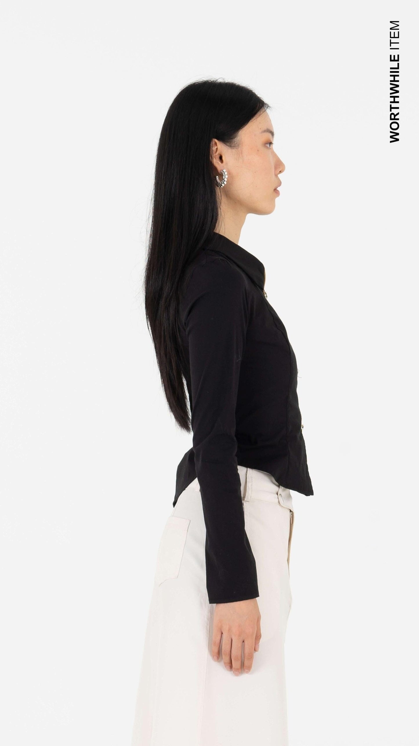 Zip fitted blouse Blouses Carmen Says
