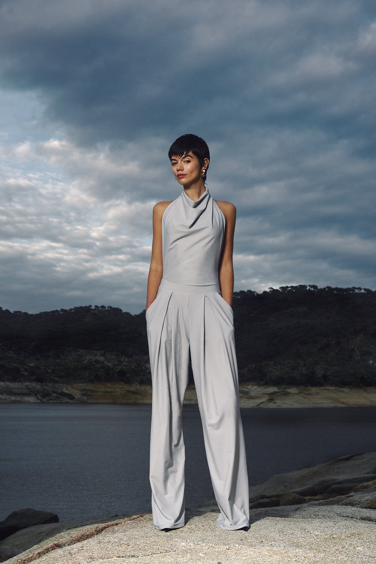 Estela Trousers in Pearl