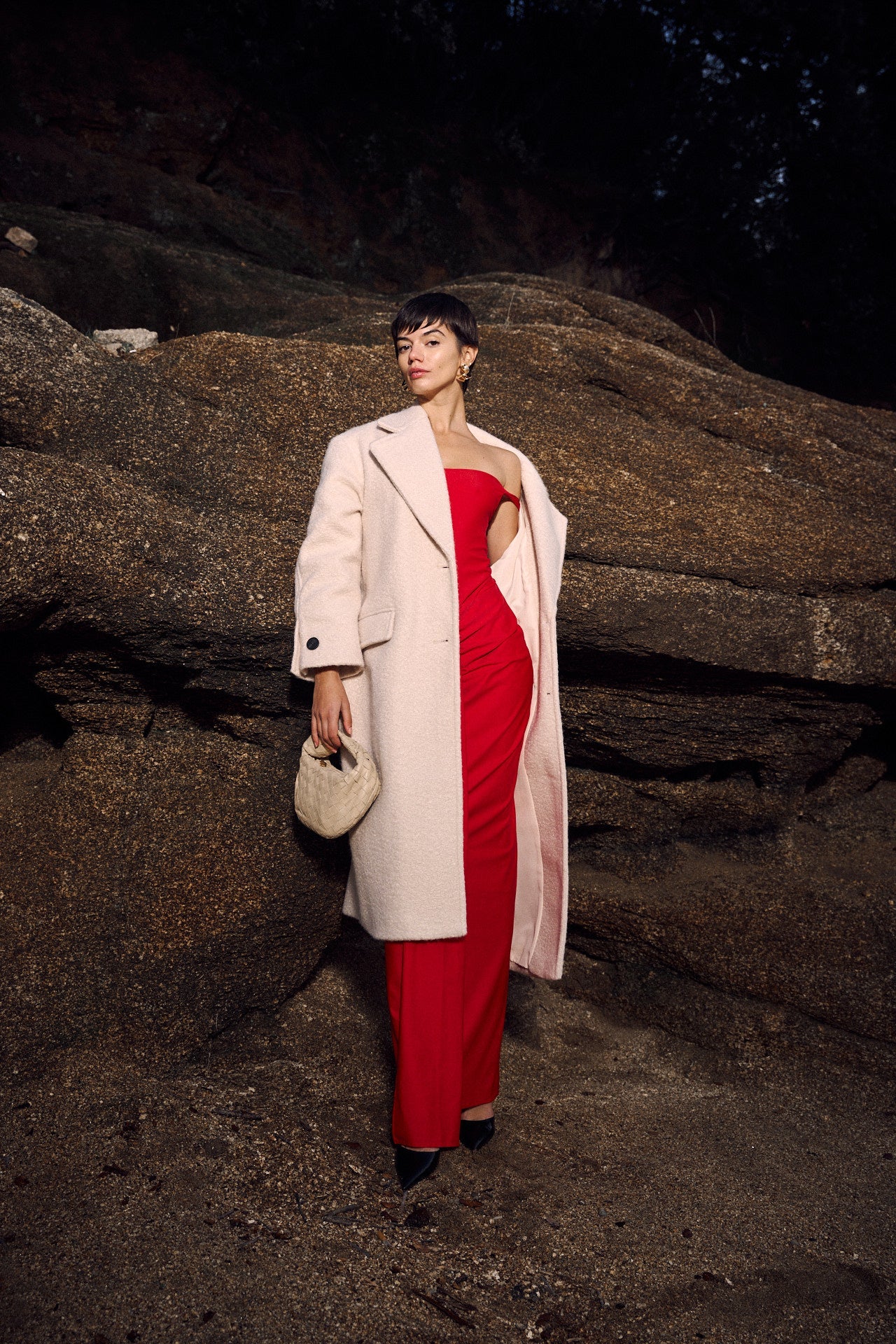 Mai Maxi Skirt in Red