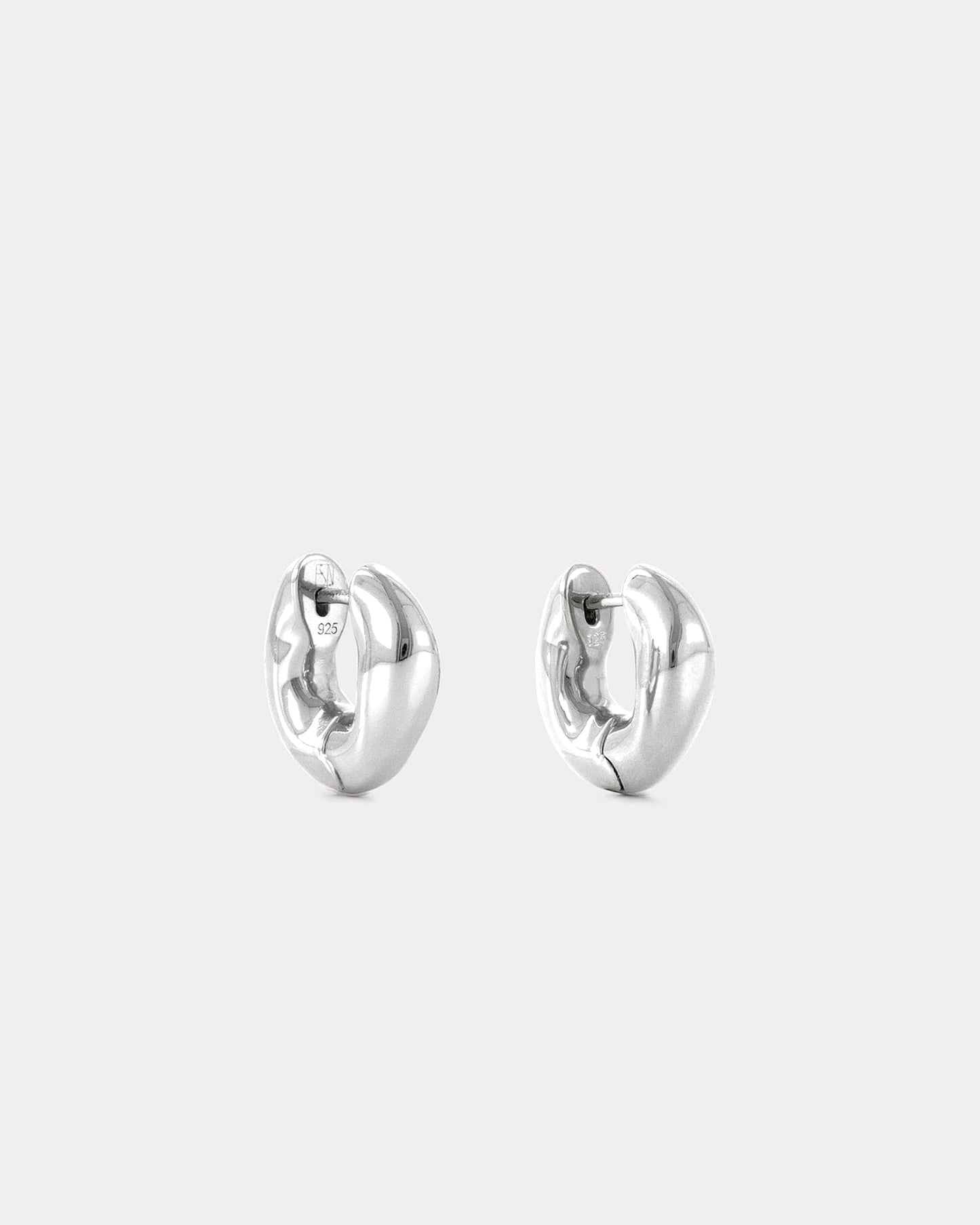The Huggie Earrings - Silver