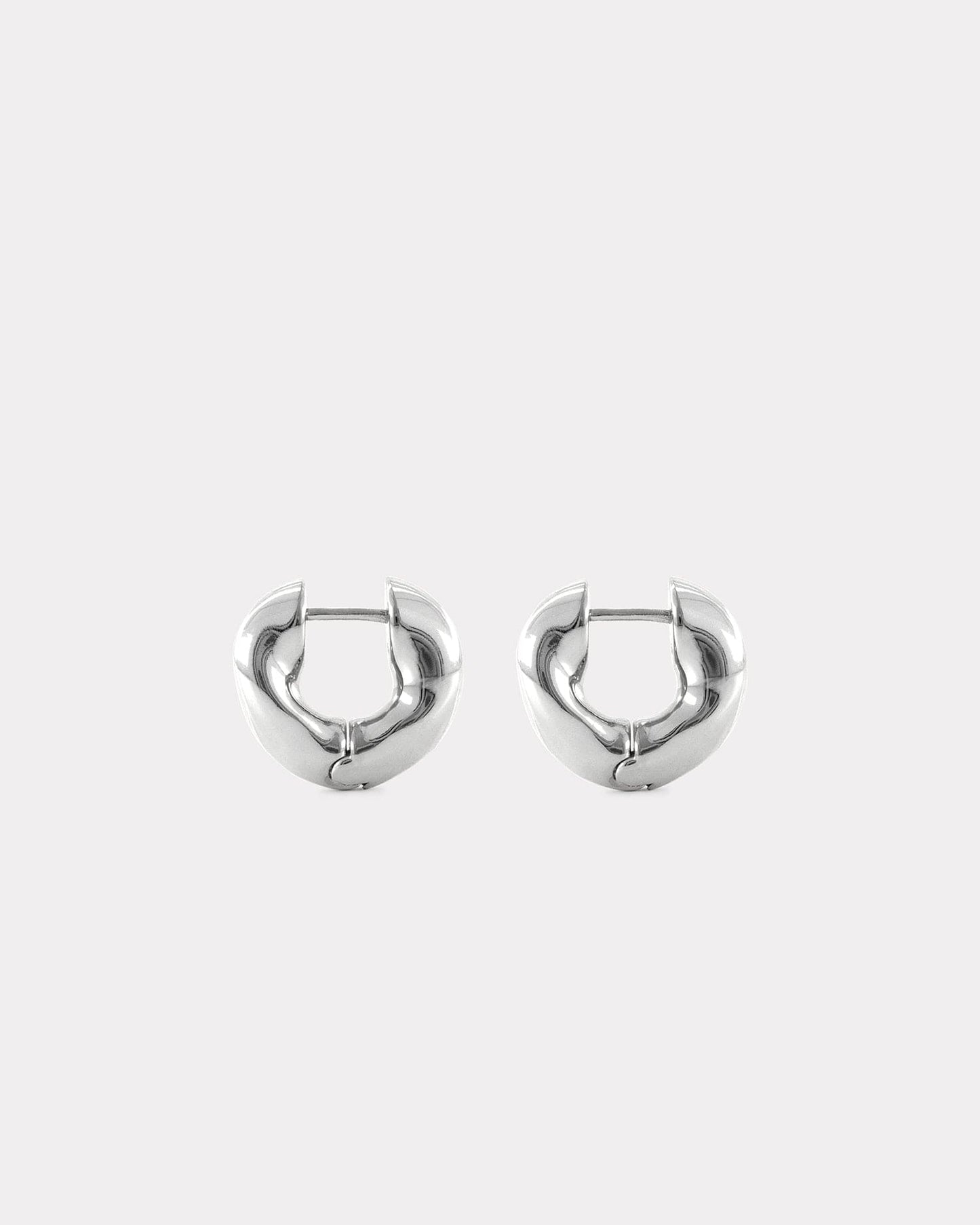 The Huggie Earrings - Silver