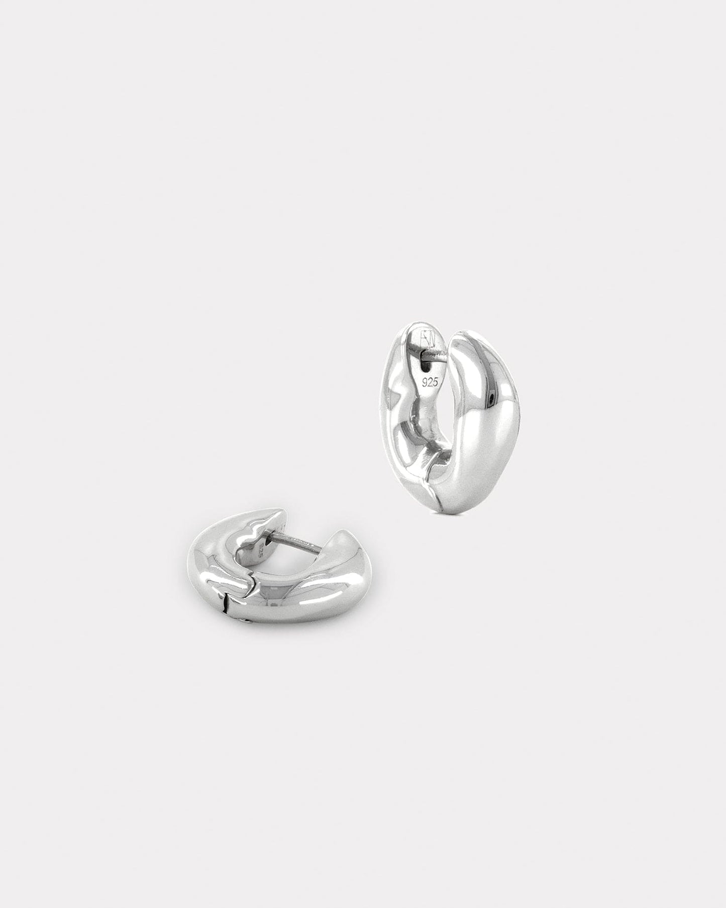 The Huggie Earrings - Silver
