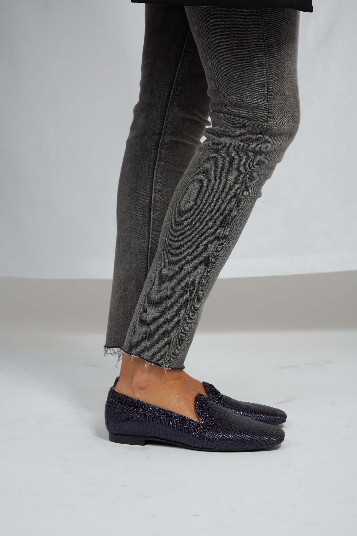 Ocean blue Metallic Loafer