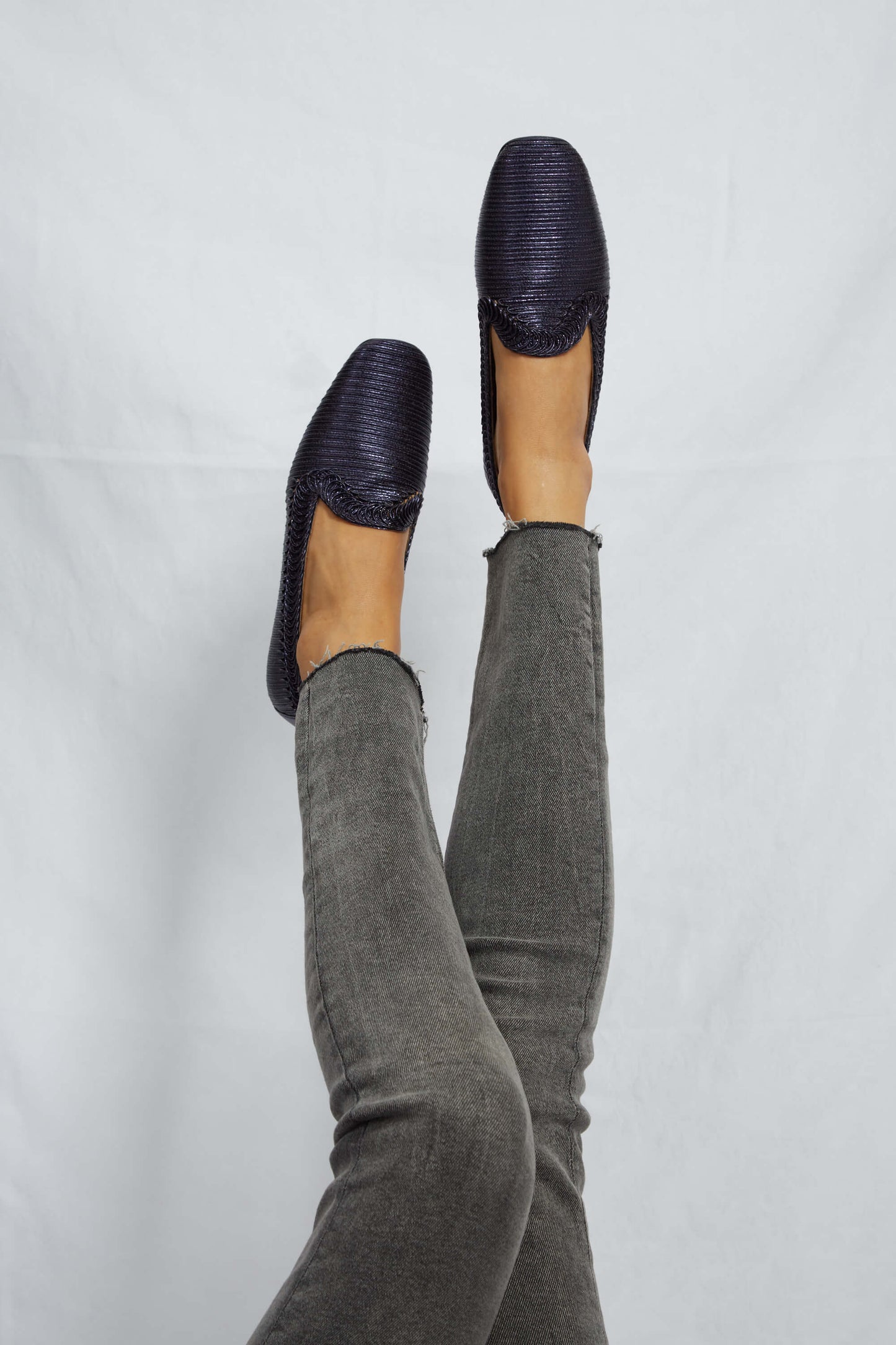 Ocean blue Metallic Loafer