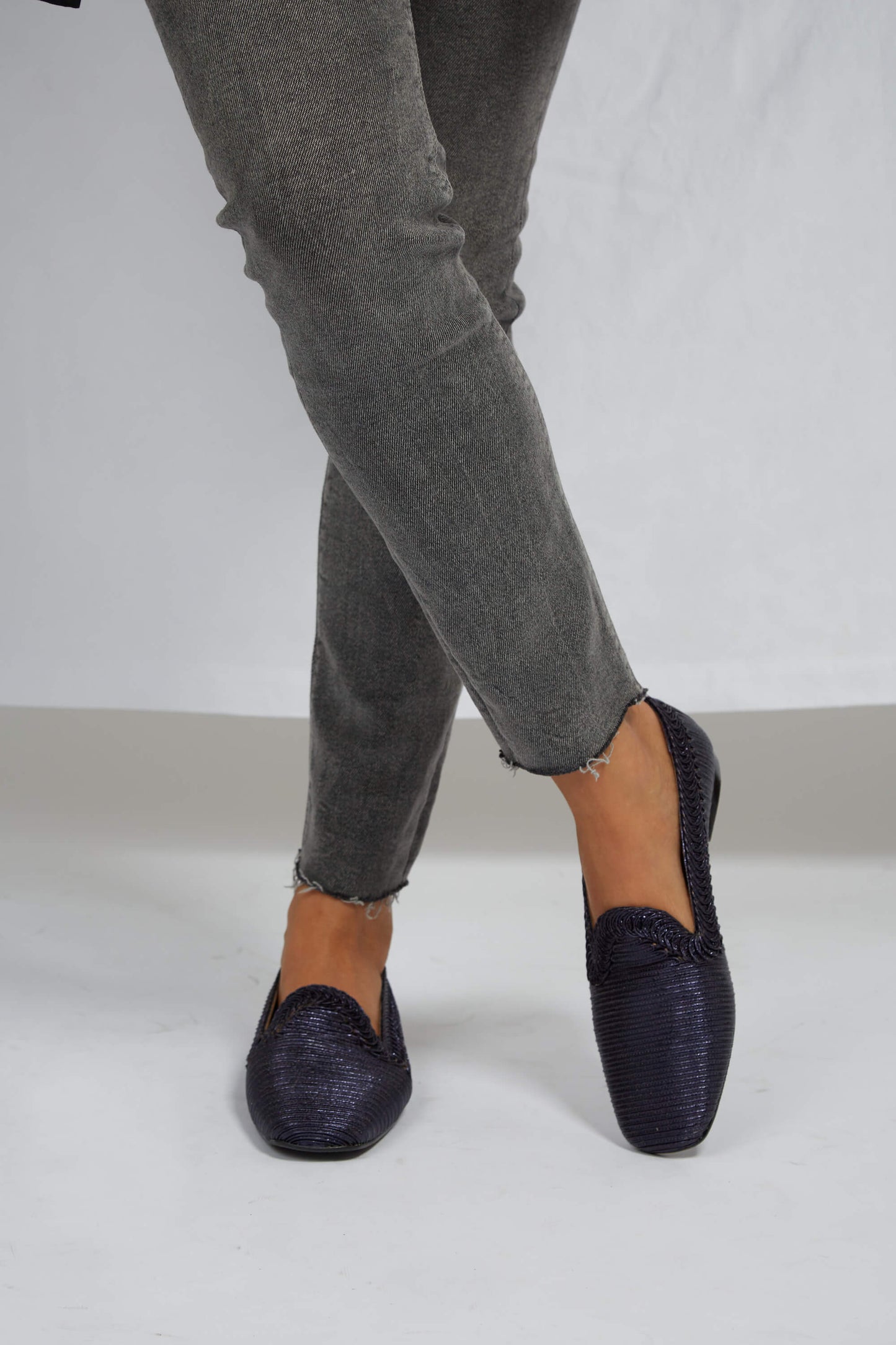 Ocean blue Metallic Loafer