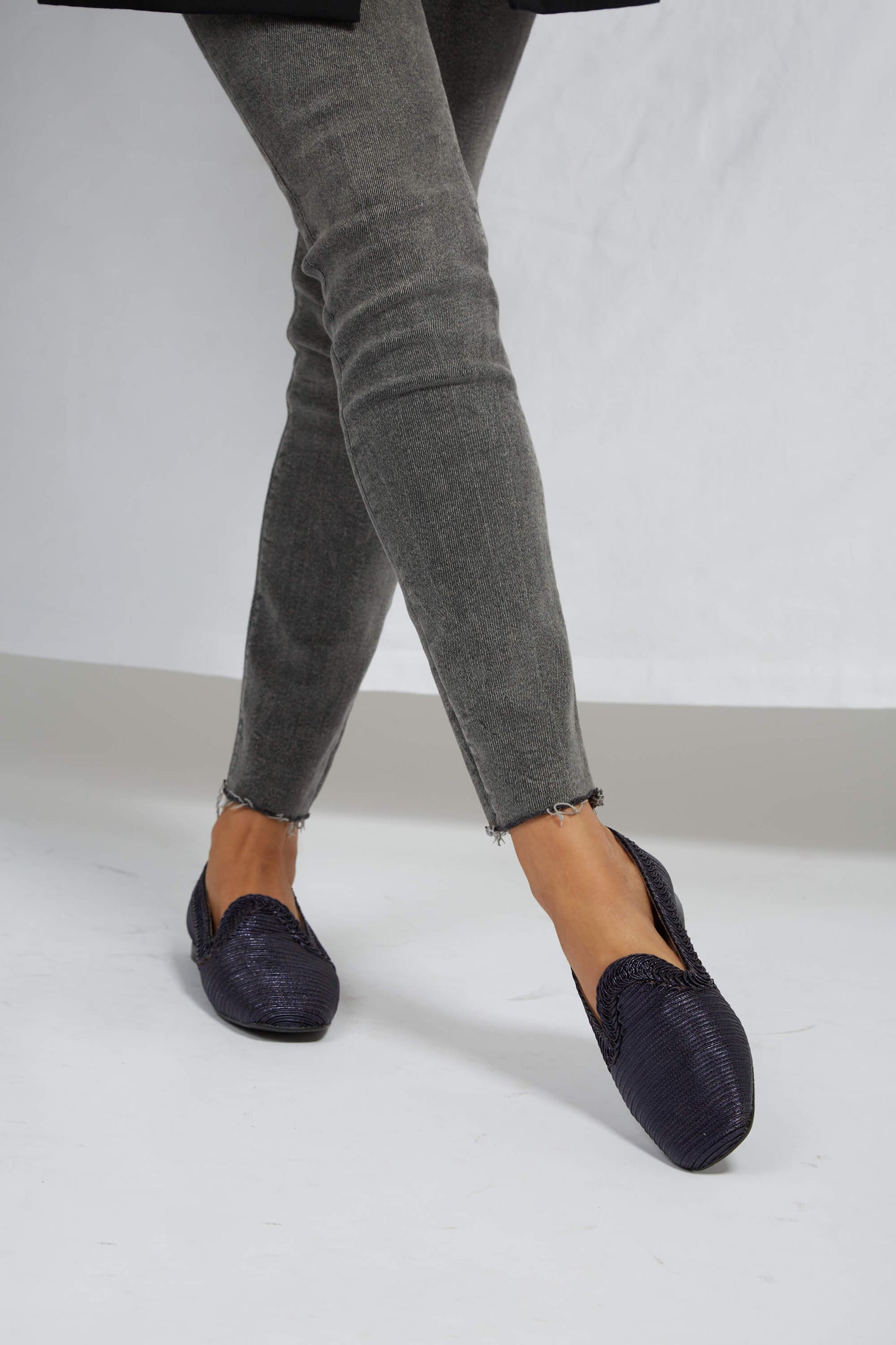 Ocean blue Metallic Loafer
