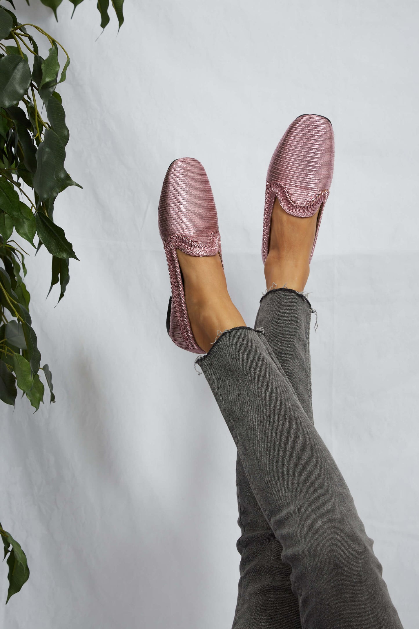 Pink Metallic Loafer