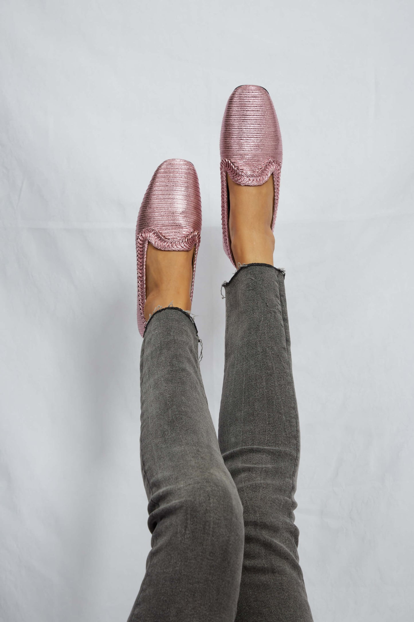 Pink Metallic Loafer
