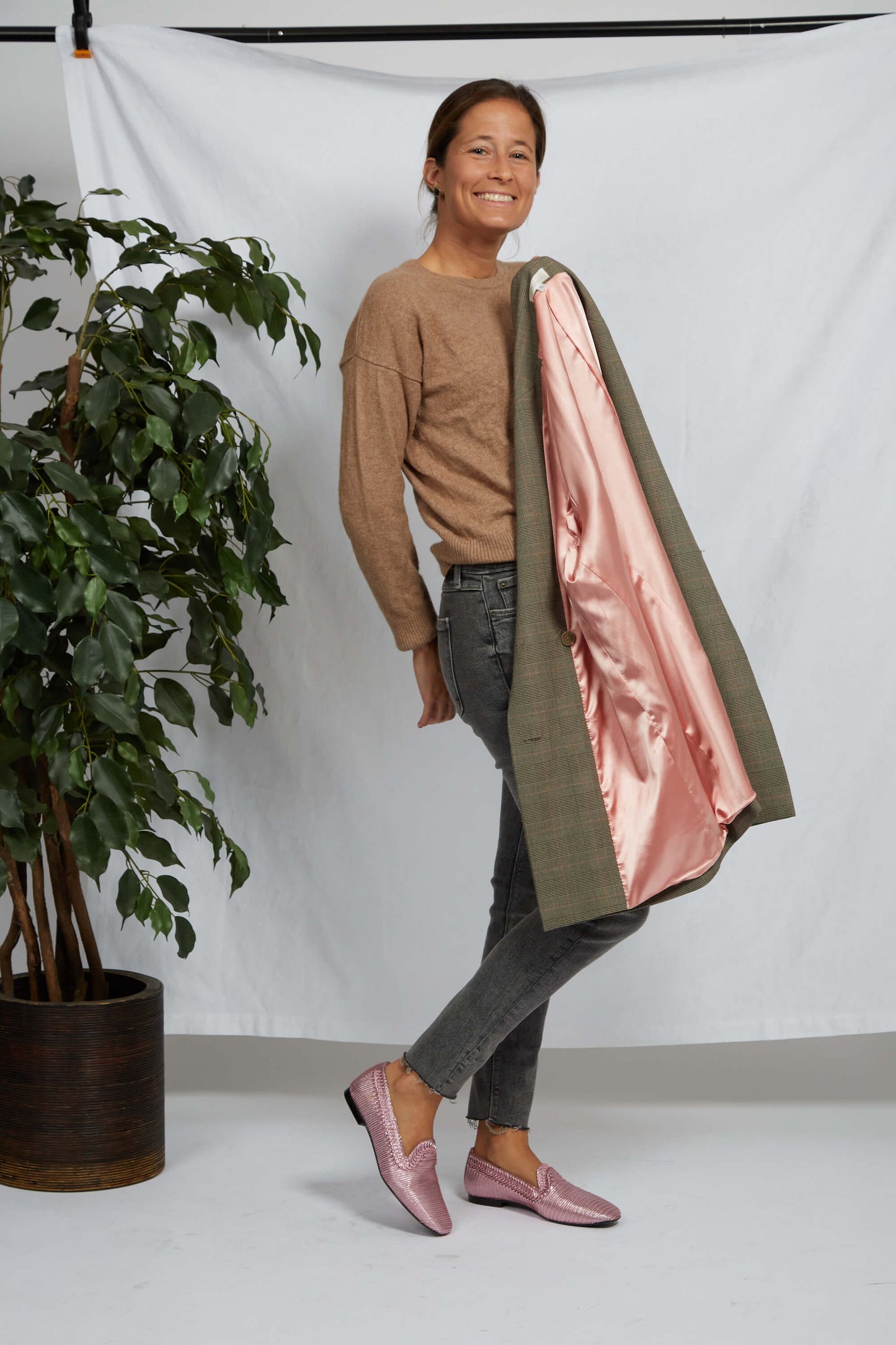 Pink Metallic Loafer
