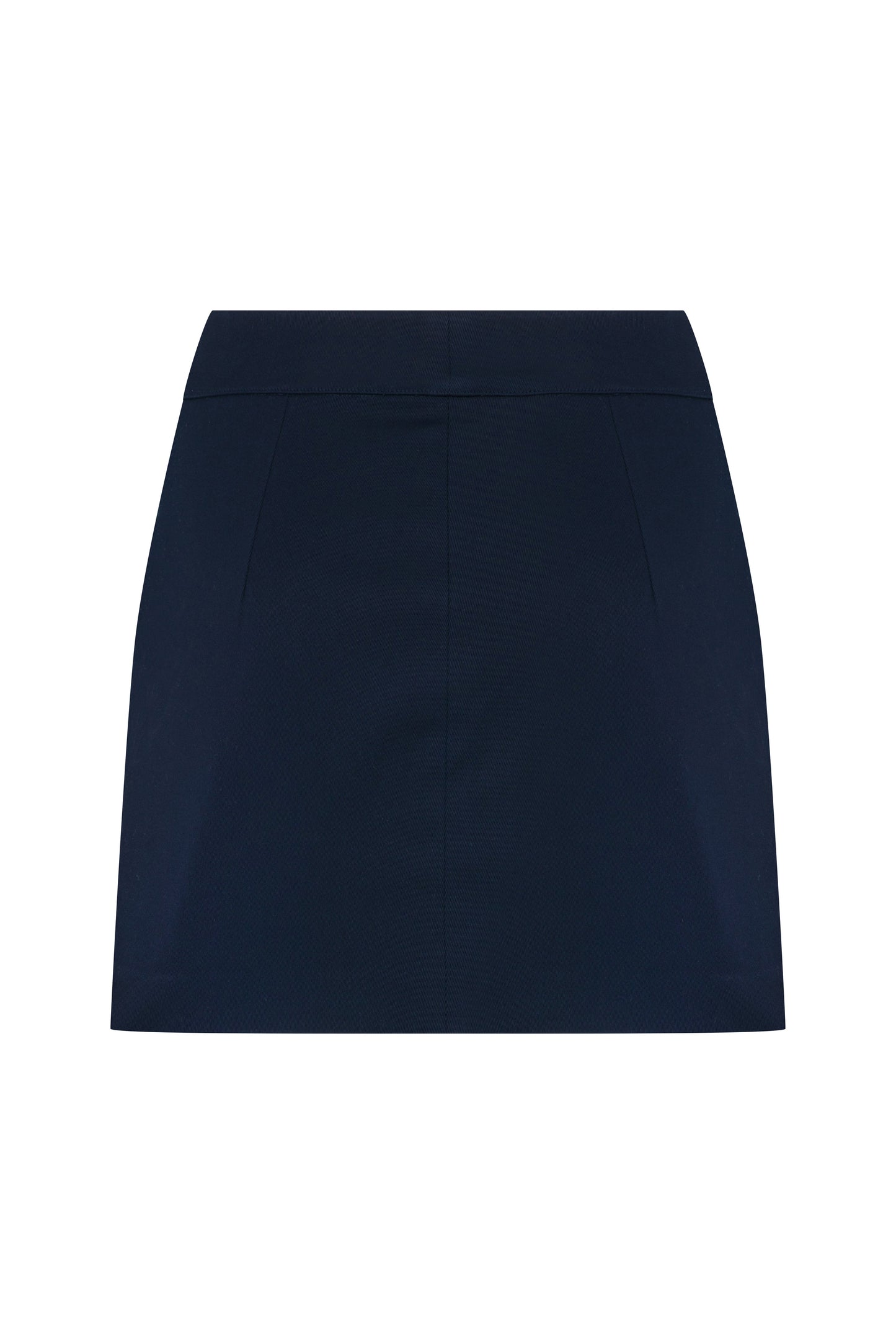 Marde Cotton Mini Skirt in Deep Cobalt